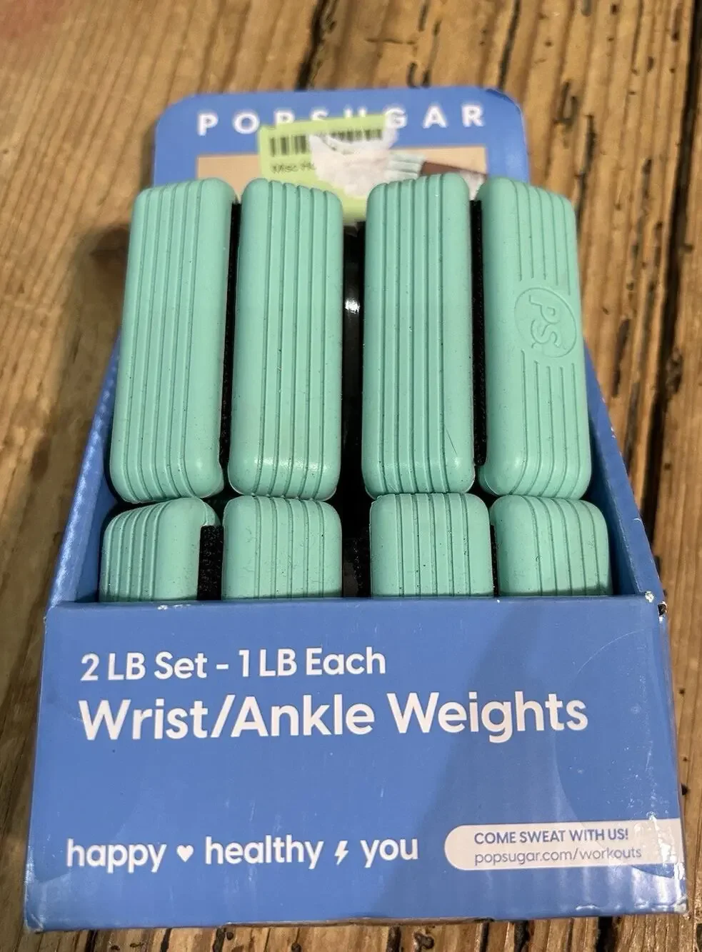 Popsugar Wrist/Ankle Weights 2lb Set- 1lb Each New